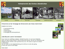 Tablet Screenshot of heimatverein-altenkirchen.de